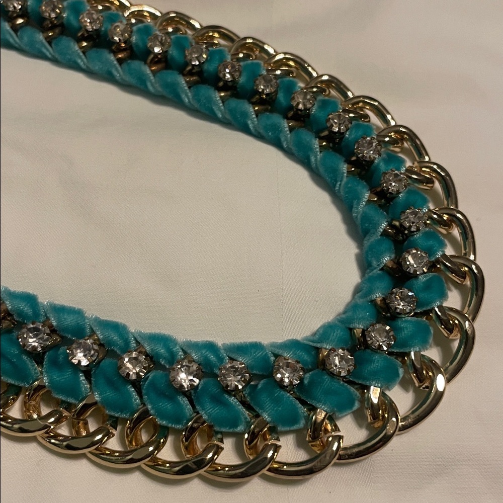 Elegant Gold and Turquoise Necklace